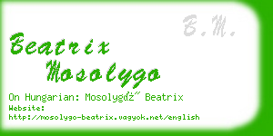 beatrix mosolygo business card